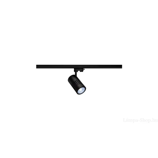 STRUCTEC LED spot, 3-fázisú 240V track, 30W, 4000K, 36°, fekete, 3-fázisú sínadapterrel