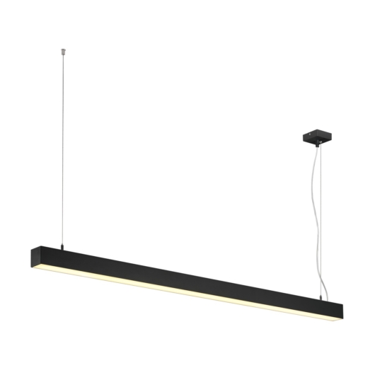 Q-LINE DALI SINGLE LED, függesztett lámpatest, dimmelhető, 1500mm, fekete