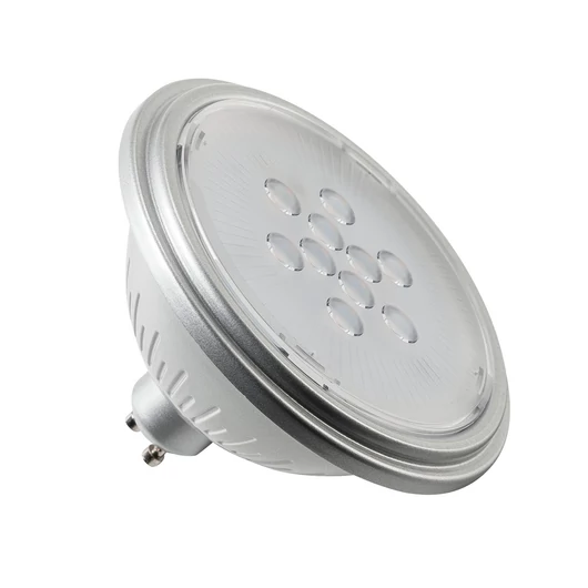 LED lamp, QPAR111, GU10, 7W, 3000K 40° silver