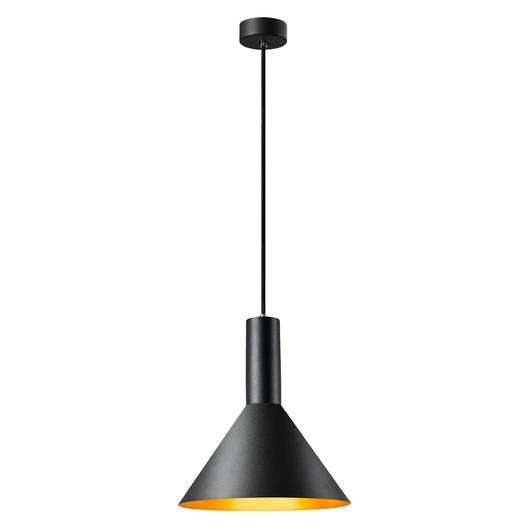 PHELIA 275 E27 beltéri függesztett lámpatest, fekete/arany