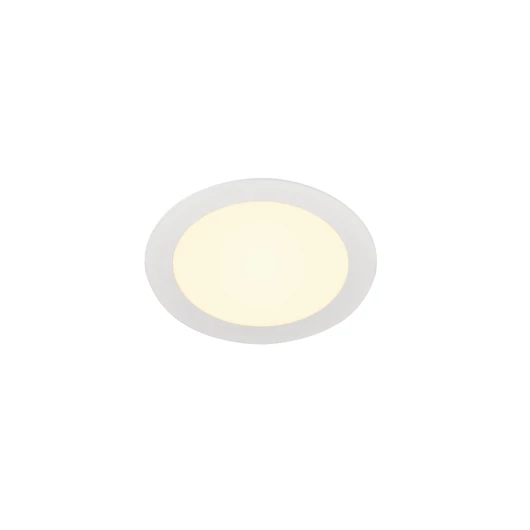 SENSER 18 beltéri LED süllyesztett mennyezeti lámpatest, kerek, fehér 3000K