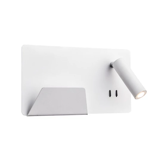SOMNILA SPOT beltéri LED fali lámpatest 3000K fehér balos USB csatlakozóval