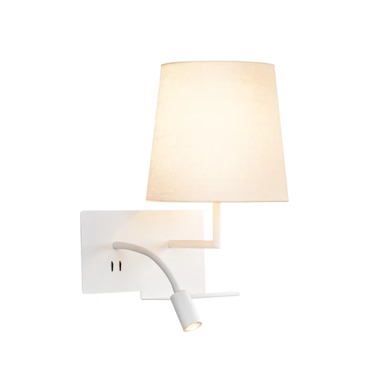 SOMNILA FLEX beltéri LED fali lámpatest 3000K fehér jobbos USB csatlakozóval
