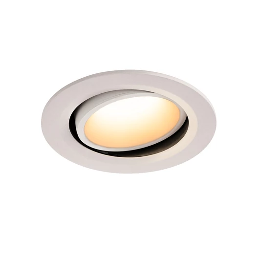 NUMINOS DL L, beltéri LED süllyesztett mennyezeti lámpatest, fehér/fehér 3000K 55° állítható