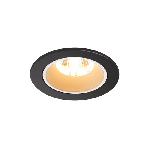 NUMINOS DL S, beltéri LED süllyesztett mennyezeti lámpatest, fekete/fehér 3000K 40°