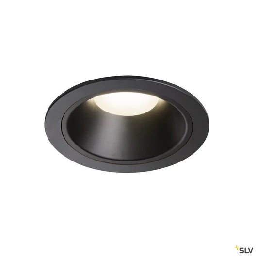 NUMINOS DL XL, beltéri LED süllyesztett mennyezeti lámpatest, fekete/fekete 4000K 20°
