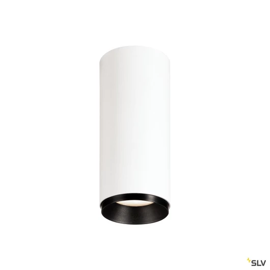 NUMINOS CL PHASE S, beltéri LED süllyesztett mennyezeti lámpatest, fehér/fekete 4000K 24°