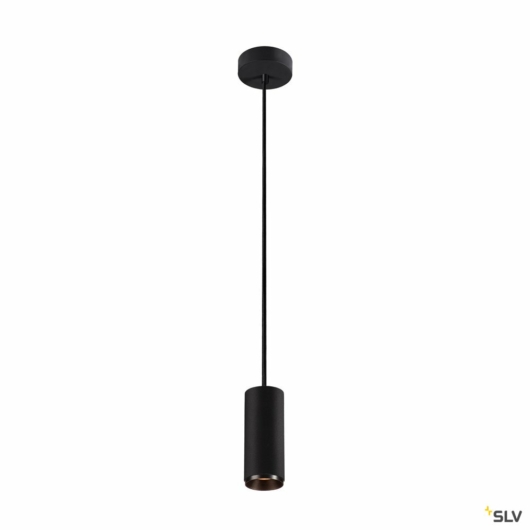 NUMINOS PD PHASE S, beltéri LED függesztett lámpatest, fekete/fekete 2700K 60°