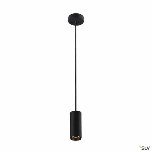 NUMINOS PD PHASE S, beltéri LED függesztett lámpatest, fekete/fekete 3000K 60°