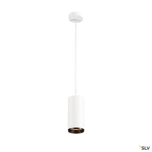 NUMINOS PD PHASE L, beltéri LED függesztett lámpatest, fehér/fekete 2700K 24°