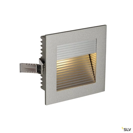 FRAME CURVE LED süllyesztett lámpatest, szögletes, ezüstszürke, meleg fehér LED