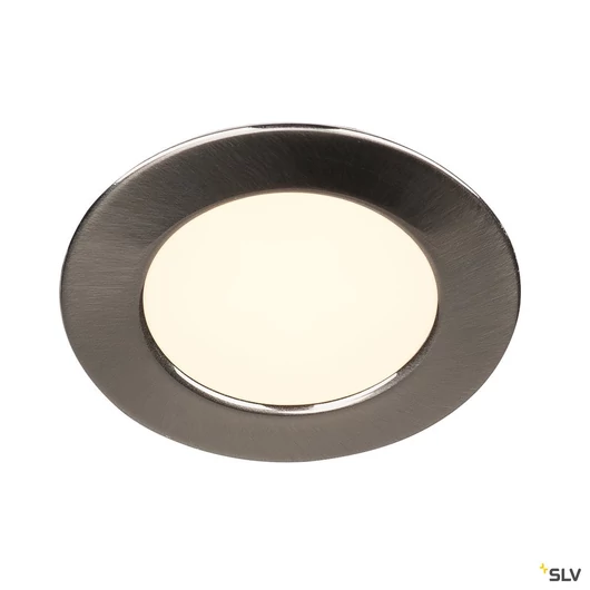 Downlight DL 126 LED, kerek, szálcsiszolt fém, 2700K