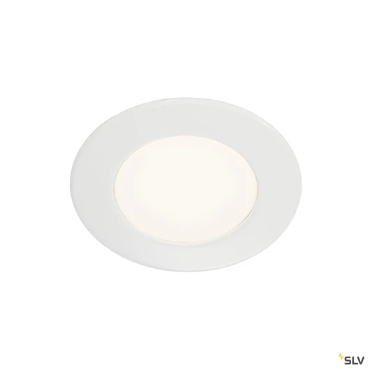 DL 126 LED kerek, fehér, 3W LED, meleg fehér, 12V