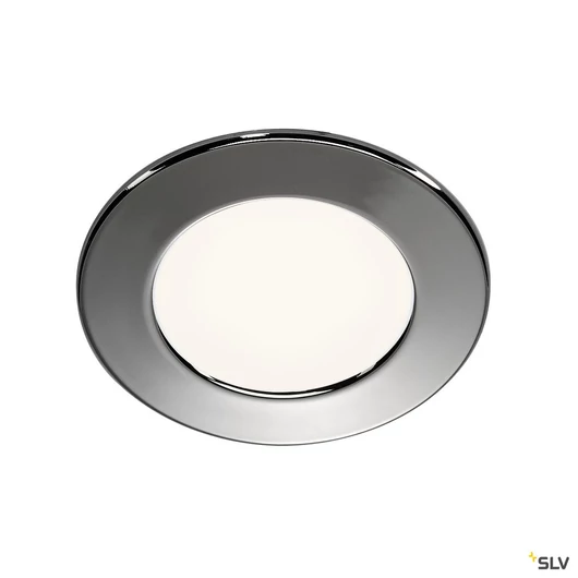 DL 126 LED kerek, króm, 3W LED, meleg fehér, 12V