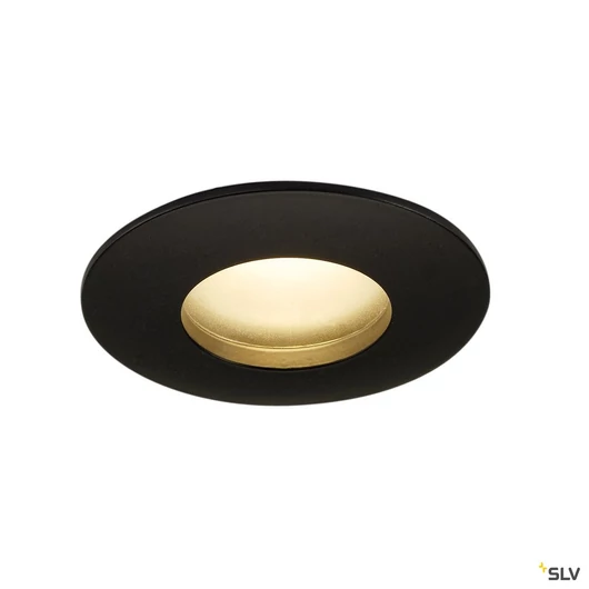 OUT 65 LED DL ROUND SET, matt fekete, 9W, 38°, 3000K,tápegységgel