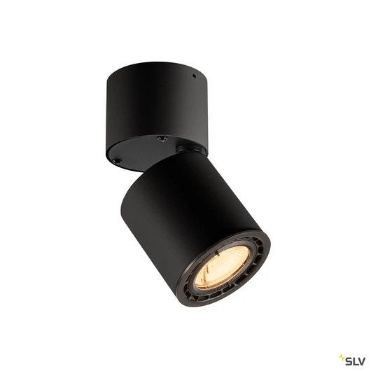 SUPROS 78, mennyezeti lámpatest, LED, 3000K, kerek, fekete, 60° lens