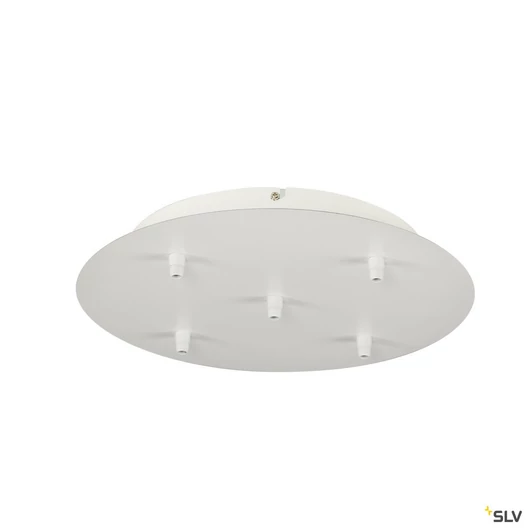 FITU mennyezeti rózsa, 4 lámpának, kerek, fehér, tehermentesítővel, 16A max.