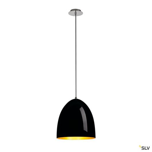 PARA CONE 30 függesztett lámpatest, kerek, fekete/arany, E27, max. 60W