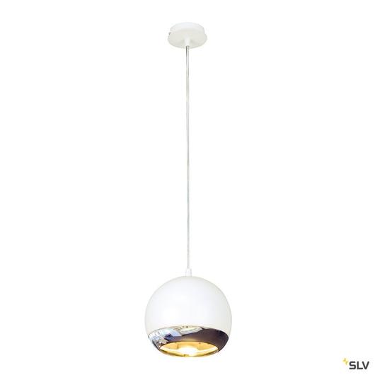 LIGHT EYE függesztett lámpatest, fehér/króm, GU10, max. 75W