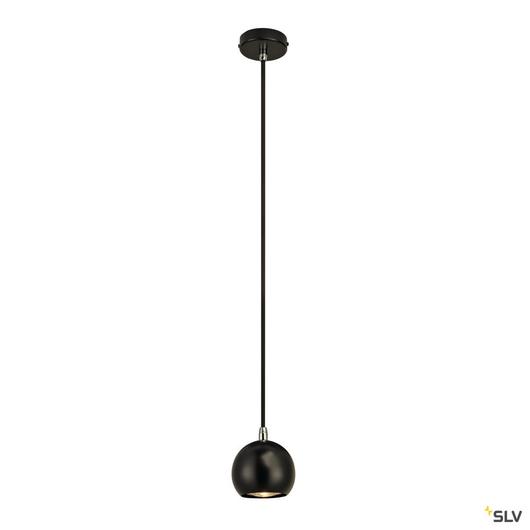 LIGHT EYE BALL függesztett lámpatest, fekete/króm, GU10, max. 5W