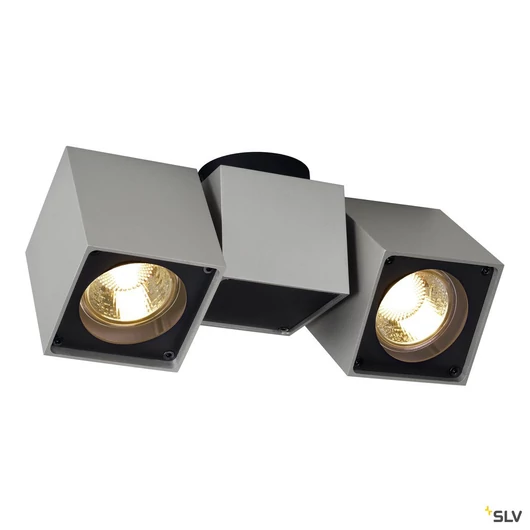 ALTRA DICE SPOT 2 mennyezeti lámpatest, ezüstszürke/fekete, 2x GU10, max. 2x 50W