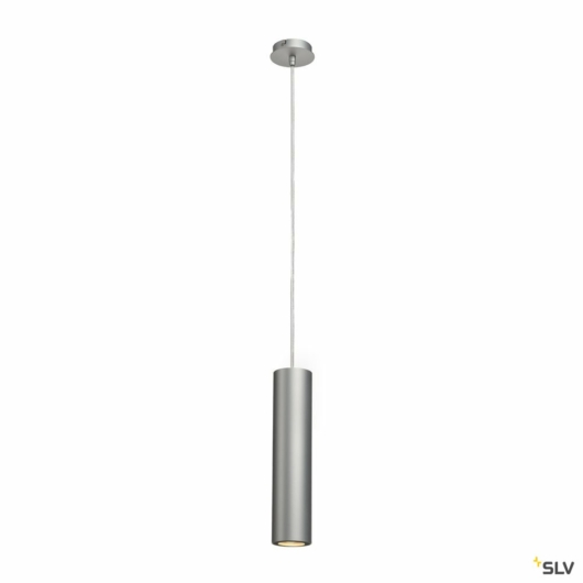 ENOLA_B függesztett lámpatest, PD-1, ezüstszürke/fekete, GU10, max. 50W