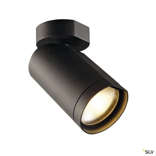BILAS SPOT, szimpla, kerek, matt fekete, 16W COB LED, 25°, 2700K