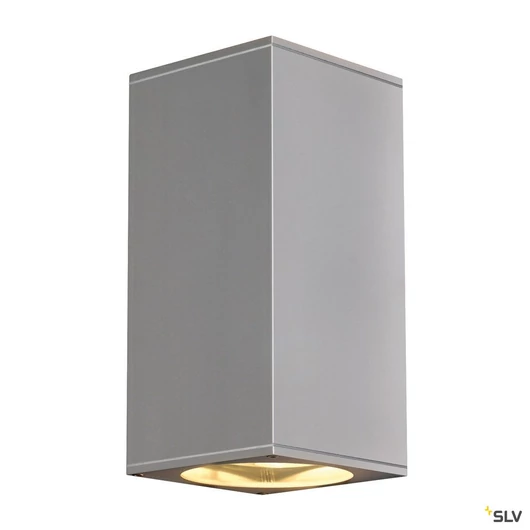 BIG THEO UP/DOWN OUT fali lámpatest, szögletes, ezüstszürke, ES111, max. 2x75W
