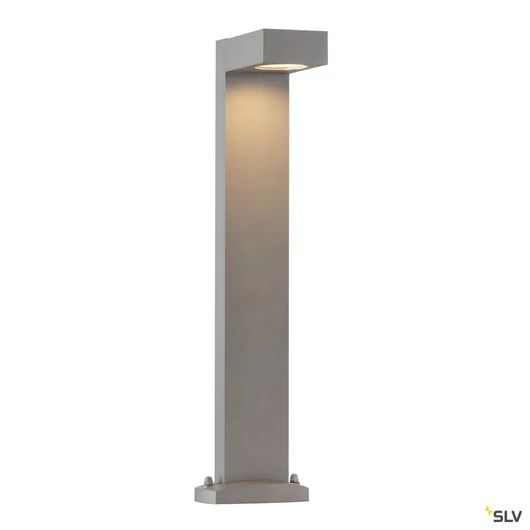 QUADRASYL SL 75 path light, szögletes, ezüstszürke, GX53, max. 11W, IP44