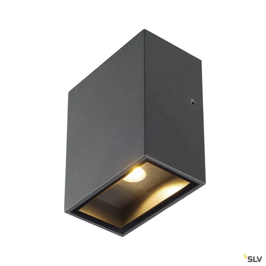 QUAD 1 XL fali lámpatest, szögletes, antracit, 3.2W COB LED, 3000K, IP44