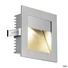 Kép 2/2 - FRAME CURVE LED süllyesztett lámpatest, szögletes, ezüstszürke, meleg fehér LED