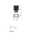 Kép 4/4 - Incanti Fali lámpa IEV W2 10 60 EVITA