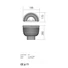 Kép 3/3 - Incanti Fali lámpa IQN W2 11 60 QUEEN